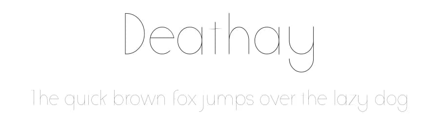 Deathay by Raafi Hilmi — Sans Serif Font