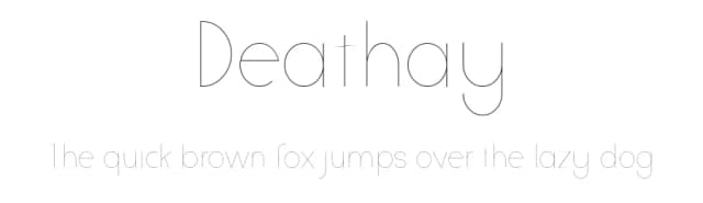 Deathay by Raafi Hilmi — Sans Serif Font