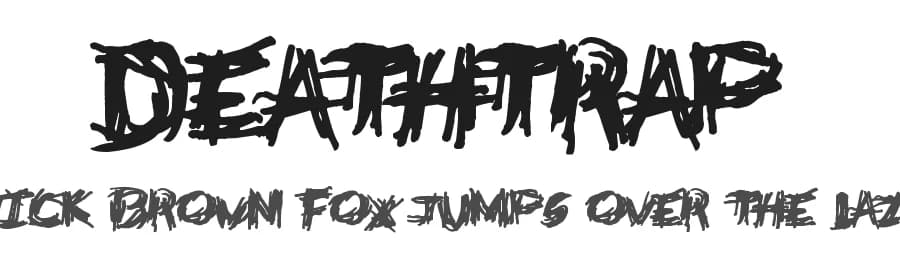 Deathtrap by LJ Design Studios — Script Handwritten Font — preview 1