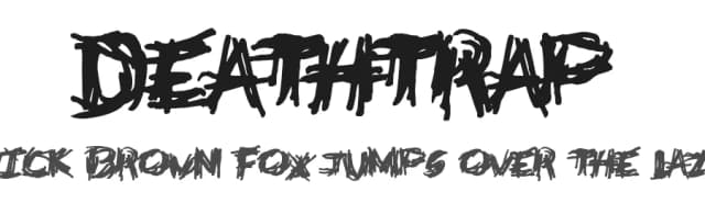 Deathtrap by LJ Design Studios — Script Handwritten Font