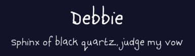 Debbie by Daniel Mckay — Script Handwritten Font — thumbnail 2