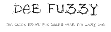 Deb Fuzzy by Deb Kerkhof — Script Handwritten Font — thumbnail 1