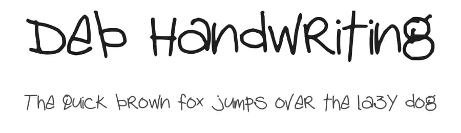 Deb Handwriting by Deb Kerkhof — Script Handwritten Font