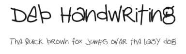 Deb Handwriting by Deb Kerkhof — Script Handwritten Font — thumbnail 1