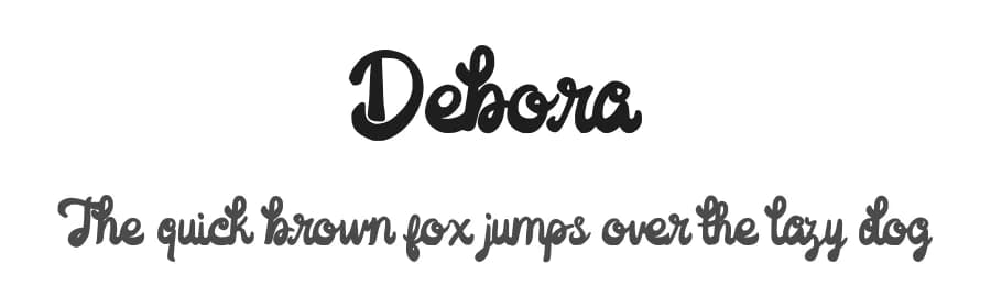 Debora by Ianmikraz — Script Handwritten Font