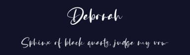 Deborah by Vz Type — Script Handwritten Font — thumbnail 2