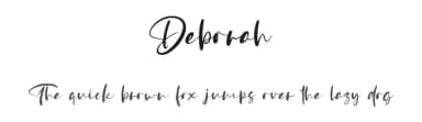 Deborah by Vz Type — Script Handwritten Font — thumbnail 1