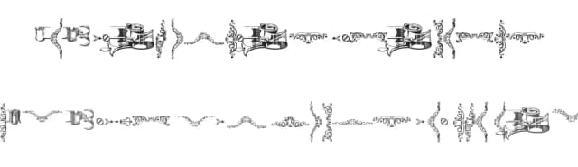 Deborah Extras Ornaments by Bolt Cutter Design-Industrial Strength — Dingbats Font