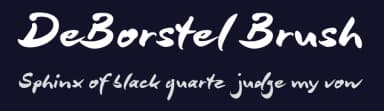 DeBorstel Brush by ingoFonts — Script Handwritten Font — thumbnail 2