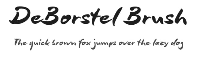 DeBorstel Brush by ingoFonts — Script Handwritten Font
