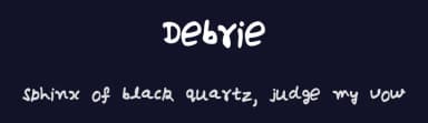 Debrie by Paul — Script Handwritten Font — thumbnail 2