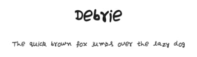 Debrie by Paul — Script Handwritten Font — thumbnail 1