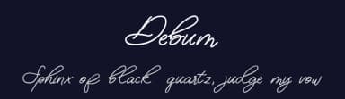Debum by Aglap — Script Handwritten Font — thumbnail 2