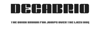 Decabrio by Namara Creative — Sans Serif Font — thumbnail 1