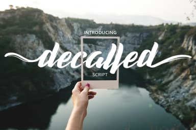 Decalled Script Font by semuthitam — Script Handwritten Font — thumbnail 1