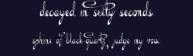 Decayed in Sixty Seconds by JSH creates — Script Handwritten Font — thumbnail 2