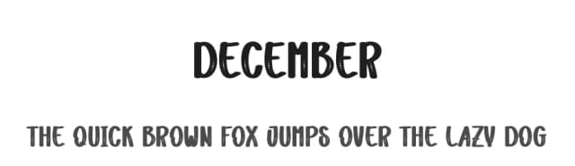 December by Andi Moz — Script Handwritten Font