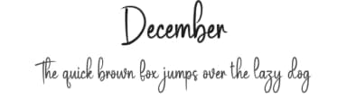 December by Scratchones — Script Handwritten Font — thumbnail 1