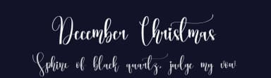 December Christmas by Scratchones — Script Handwritten Font — thumbnail 2