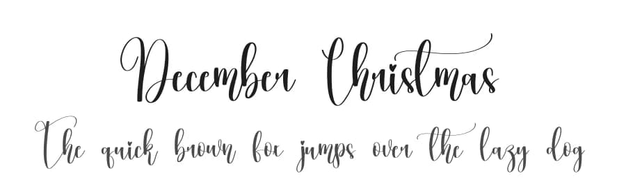 December Christmas by Scratchones — Script Handwritten Font
