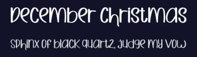 December Christmas by Milea Sajojo — Script Handwritten Font — thumbnail 2