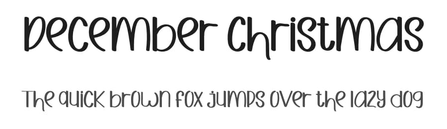 December Christmas by Milea Sajojo — Script Handwritten Font