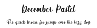 December Pastel by Typhoon Type - Suthi Srisopha — Script Handwritten Font — thumbnail 1