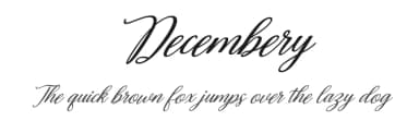 Decembery by Kong Font — Script Handwritten Font — thumbnail 1
