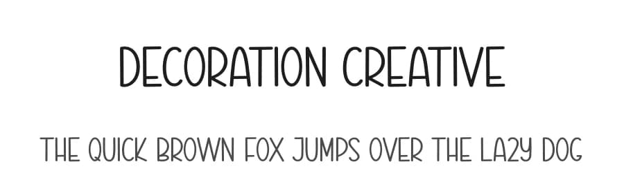 Decoration Creative by Scratchones — Script Handwritten Font