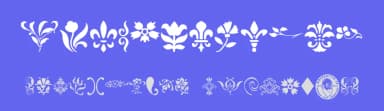 Decorative Stencil by Woodcutter — Dingbats Font — thumbnail 3
