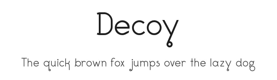 Decoy by Dean M Creative — Sans Serif Font