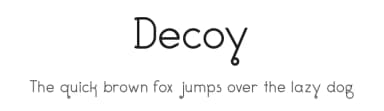 Decoy by Dean M Creative — Sans Serif Font — thumbnail 1