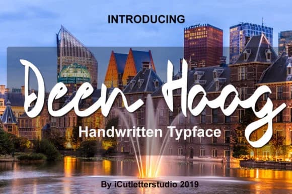 Deen Haag Font by icutletterstudio — Script Handwritten Font