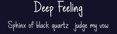 Deep Feeling by Muammar Khalid — Script Handwritten Font — thumbnail 2