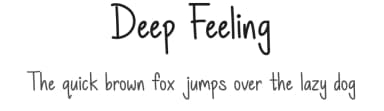Deep Feeling by Muammar Khalid — Script Handwritten Font — thumbnail 1