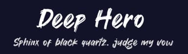 Deep Hero by Khurasan — Script Handwritten Font — thumbnail 2