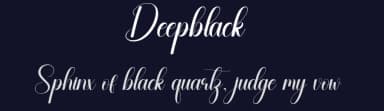 Deepblack by Andi Moz — Script Handwritten Font — thumbnail 2