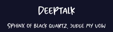 Deeptalk by Graphix Line Studio — Script Handwritten Font — thumbnail 2