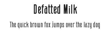 Defatted Milk by Nils von Blanc — Sans Serif Font — thumbnail 1