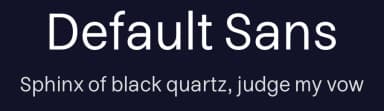 Default Sans by Tyler Finck — Sans Serif Font — thumbnail 2