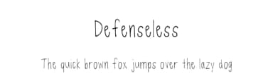 Defenseless by Kylie Morris — Script Handwritten Font — thumbnail 1