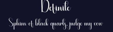 Definite by Scratchones — Script Handwritten Font — thumbnail 2