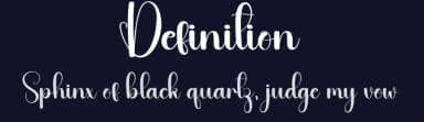 Definition by Andi Moz — Script Handwritten Font — thumbnail 2