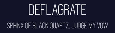 Deflagrate by Dald Sgh — Sans Serif Font — thumbnail 2