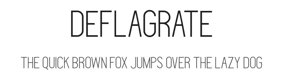 Deflagrate by Dald Sgh — Sans Serif Font