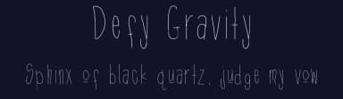 Defy Gravity by Holly Trimmer — Script Handwritten Font — thumbnail 2