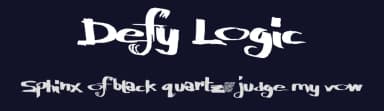 Defy Logic by Xerographer Fonts — Script Handwritten Font — thumbnail 2