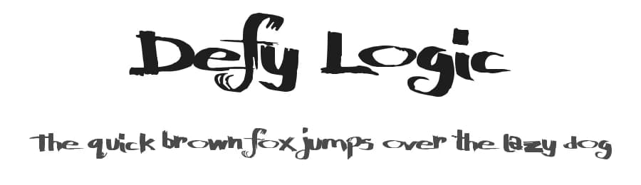 Defy Logic by Xerographer Fonts — Script Handwritten Font