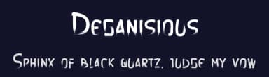 Deganisious by Nulis CRTV — Script Handwritten Font — thumbnail 2
