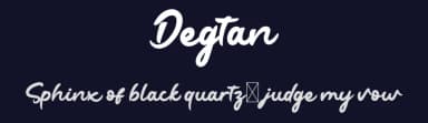 Degtan by twinletter — Script Handwritten Font — thumbnail 2